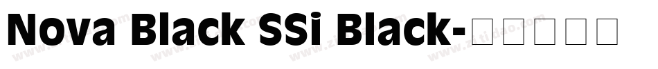 Nova Black SSi Black字体转换